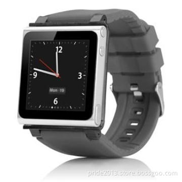 Aluminum+Silicon Watchband for iPod Nano 6